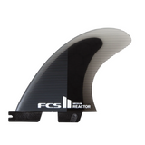 FCS II Reactor Charcoal/Black Tri Fins – vue 1